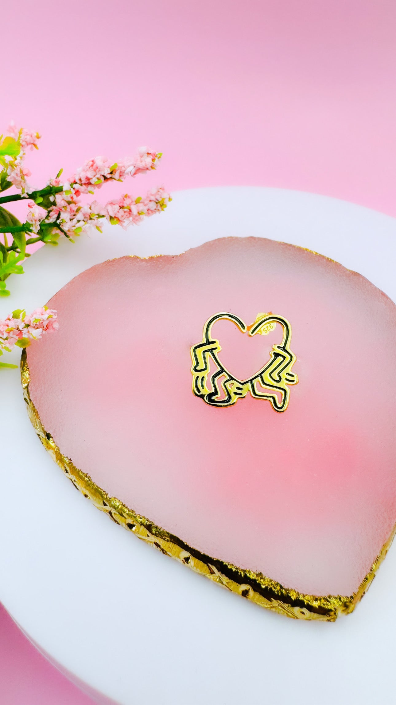 Aretes de Keith Haring™ X "Running Heart"