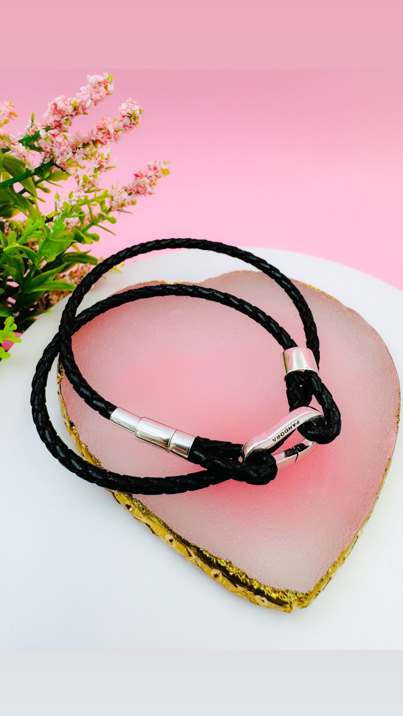 Pulsera Moments en Cuero Trenzado Doble