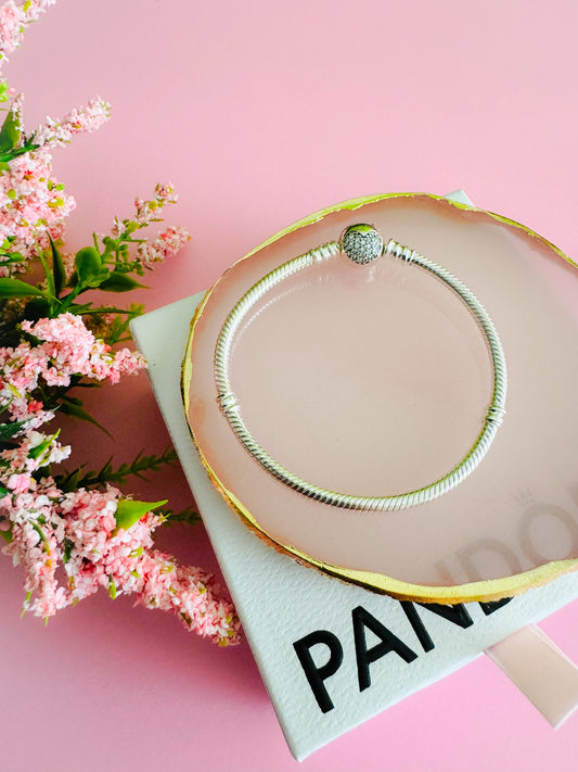 Pulsera de corazón brillante