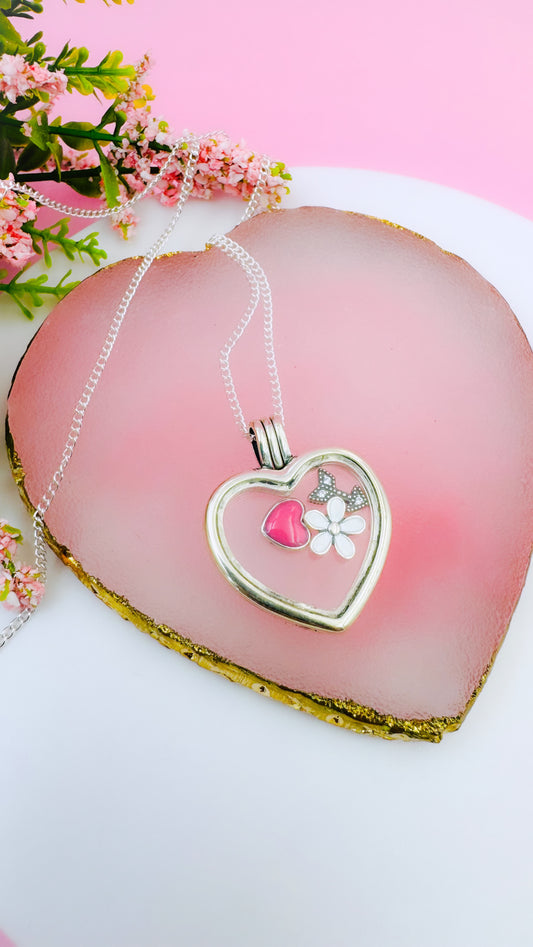 Locket Corazón con 3 petites