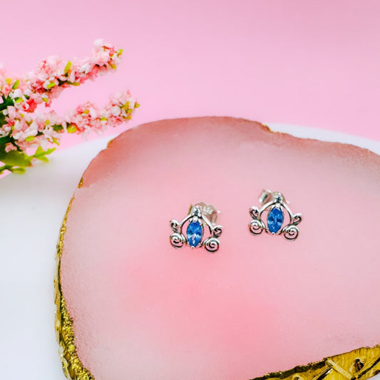Aretes de Botón Carroza de La Cenicienta