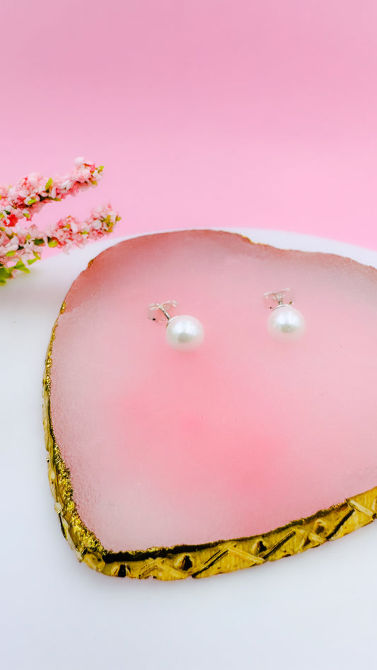 Aretes de Perla Cultivada de Agua Dulce