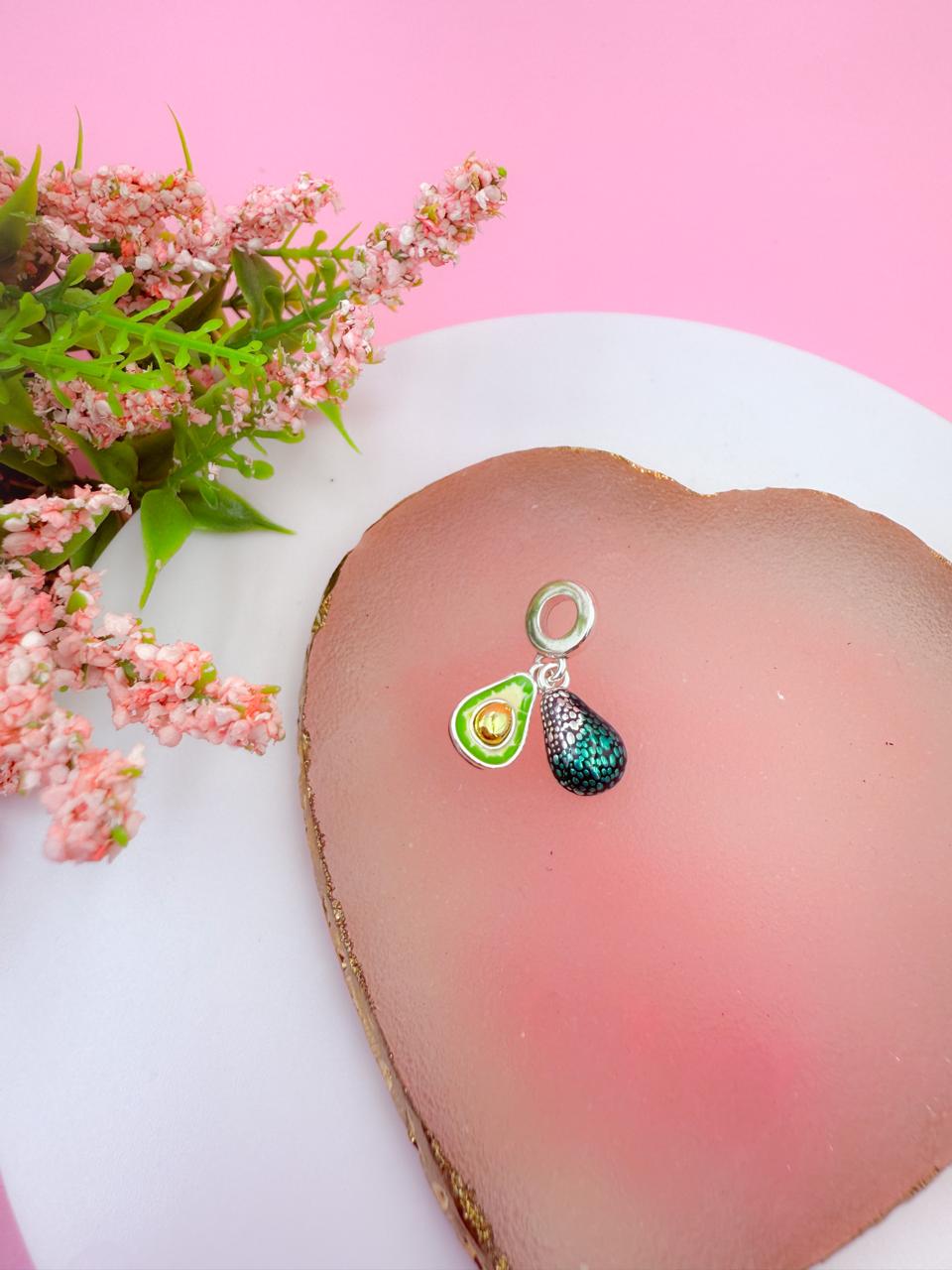 Charm Colgante Doble Aguacate